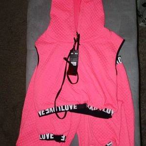 NWT Hot Pink Sweatshirt and Jogger Set